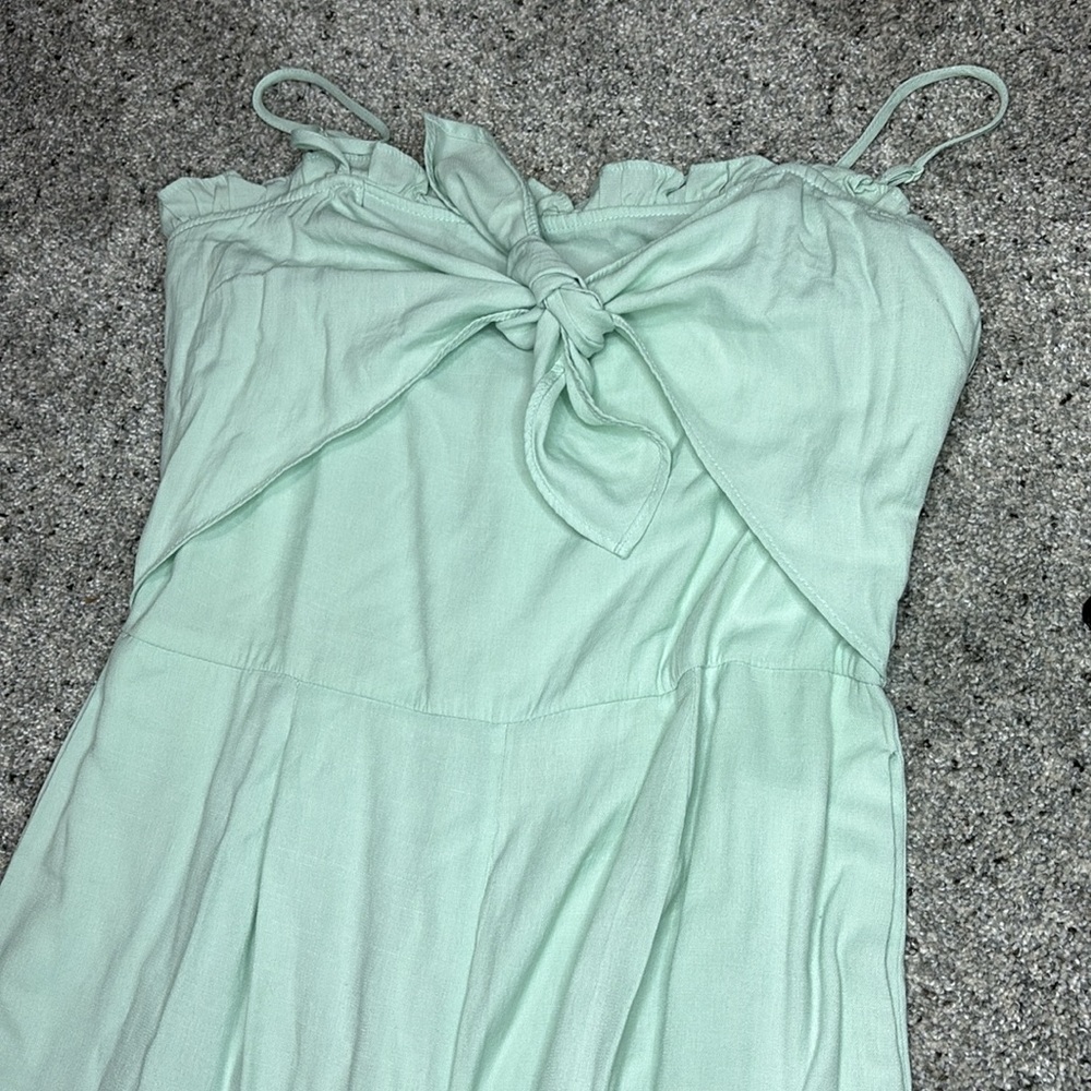 Francesca’s collection green jumpsuit